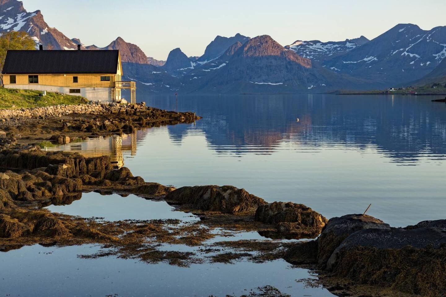 Minkfarmen, Spacious Seaside Cabin With Scenic View Ramberg Exterior foto